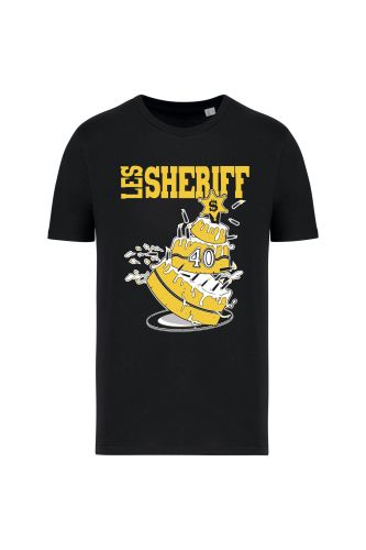 LES SHERIFF : T-shirt anniversaire Noir